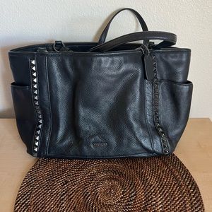 Edgy Coach Bag with Studs